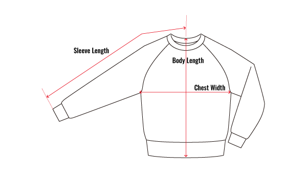 Sweatshirts (raglan sleeves)