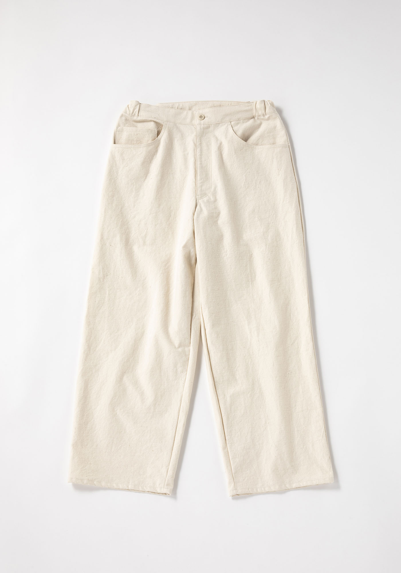 Back Nep Baggy Trousers Kinari