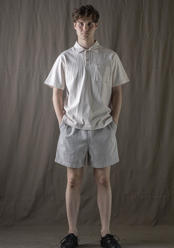 Dotsume Short Shorts / Retro Silver