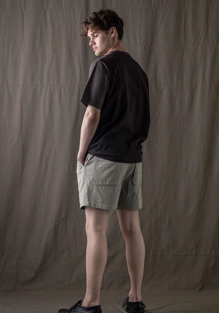 Dotsume Short Shorts / Moss Gray