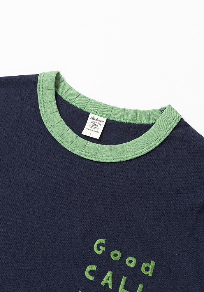Rib GCU T-shirt(S 461:Navy x Green): ALL｜jackman日本公式サイト