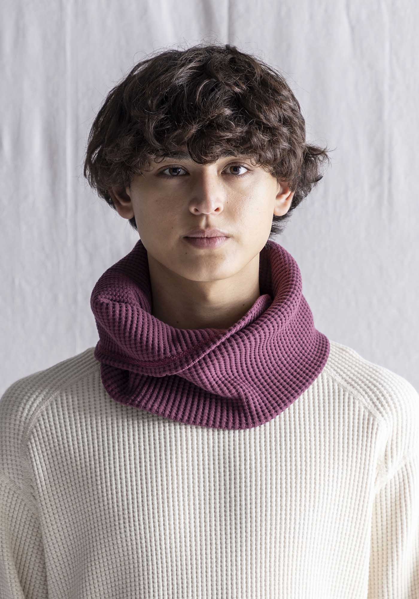 Waffle Twist Snood #Oxid Red