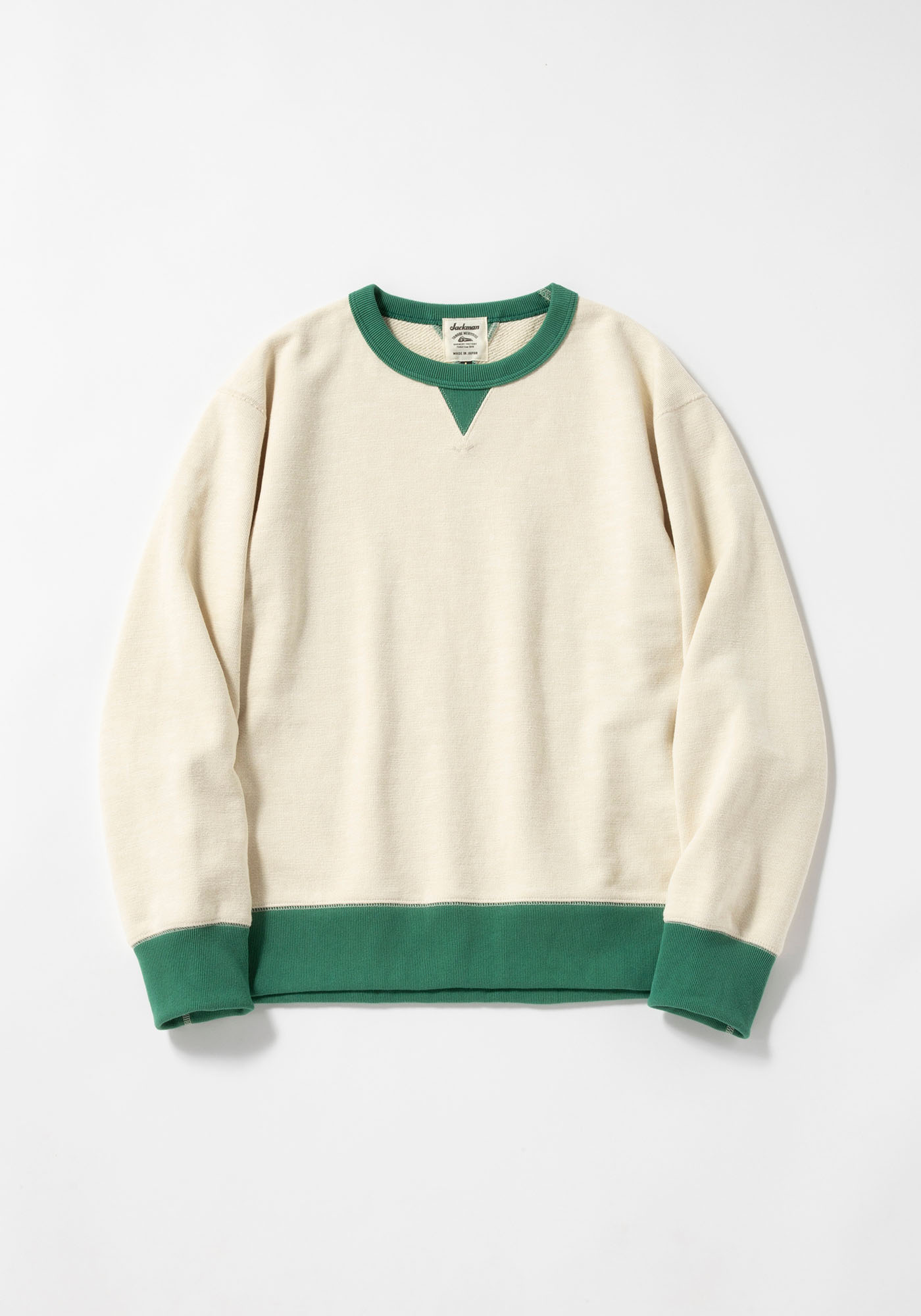 GG Sweat Crewneck Ivory x Green