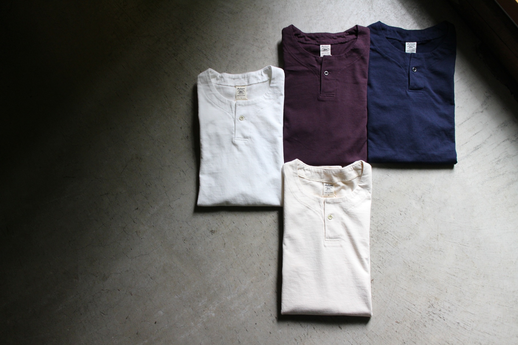 US Cotton Henley Neck T‐Shirt