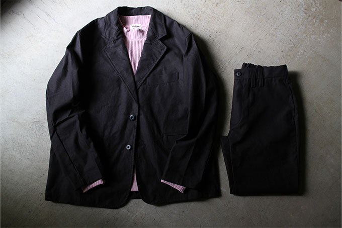 Jackman]back nep tailored jacket Mネイビー