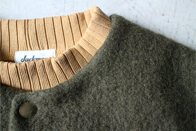 Wool Collarless Jacket